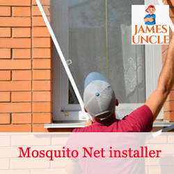 Mosquito Net installer Mr. Biswajit Roy in Barasat